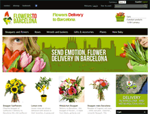 Tablet Screenshot of flowerstobarcelona.com